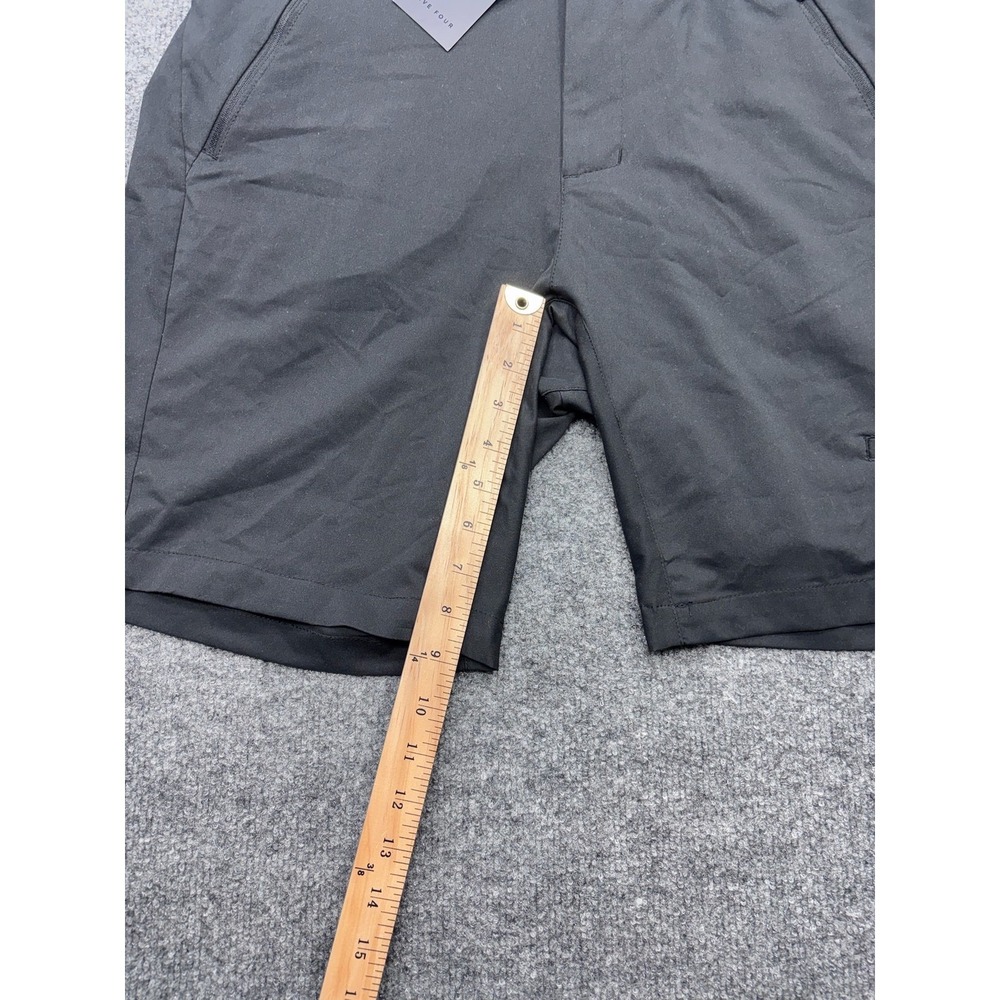 Five Four Mens Black Athletic Performance Shorts Size 38 NWT Zipper Pockets - Picture 3 of 5